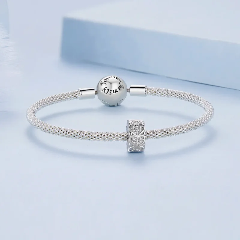 (zdjęcie do) Pandora Style Serce Spacer - BSC885 - Wyświetl 5