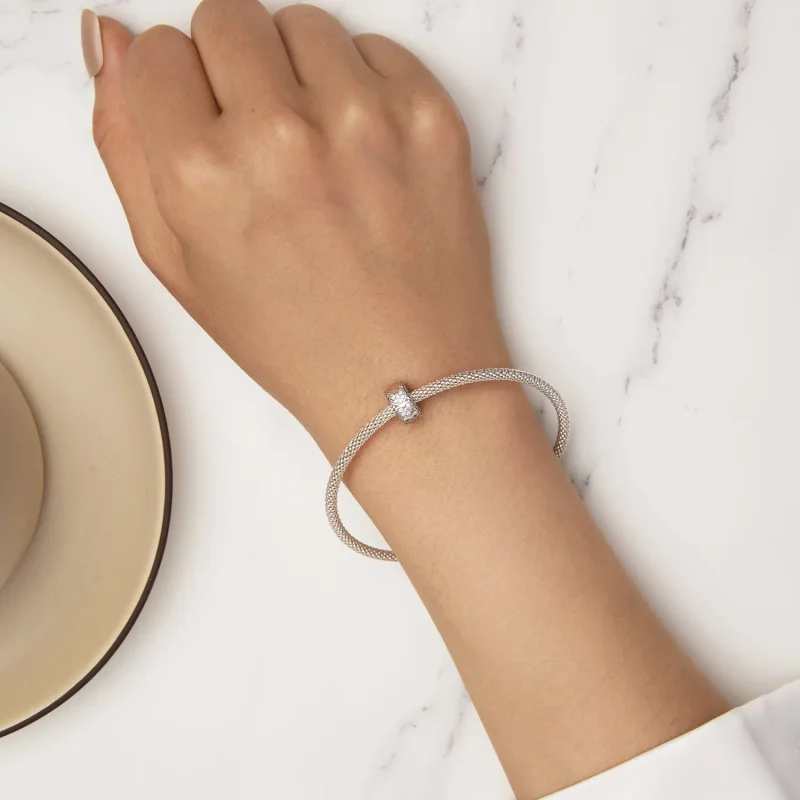 (zdjęcie do) Pandora Style Serce Spacer - BSC885 - Wyświetl 7