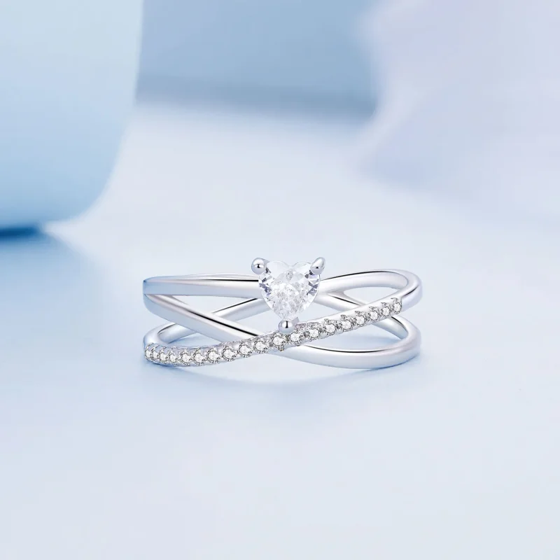 (zdjęcie do) Pandora Style Triple Band Ring - BSR336 - Pierścionek o trzech paskach w stylu P - Wyświetl 2
