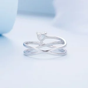 Pandora Style Triple Band Ring - BSR336 - Pierścionek o trzech paskach w stylu Pandora - BSR336
