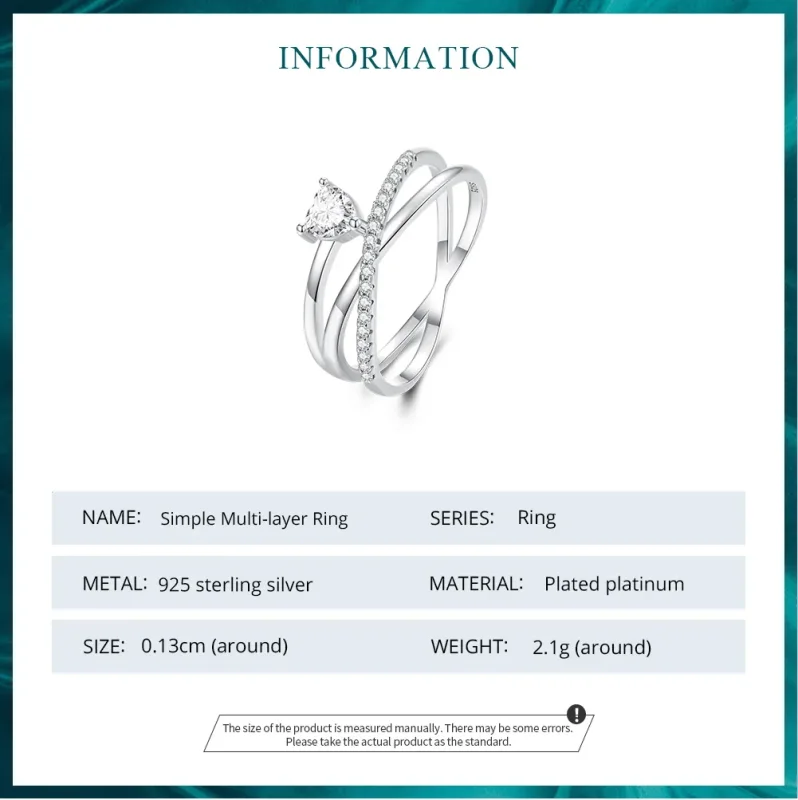 (zdjęcie do) Pandora Style Triple Band Ring - BSR336 - Pierścionek o trzech paskach w stylu P - Wyświetl 7