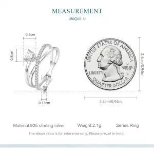Pandora Style Triple Band Ring - BSR336 - Pierścionek o trzech paskach w stylu Pandora - BSR336