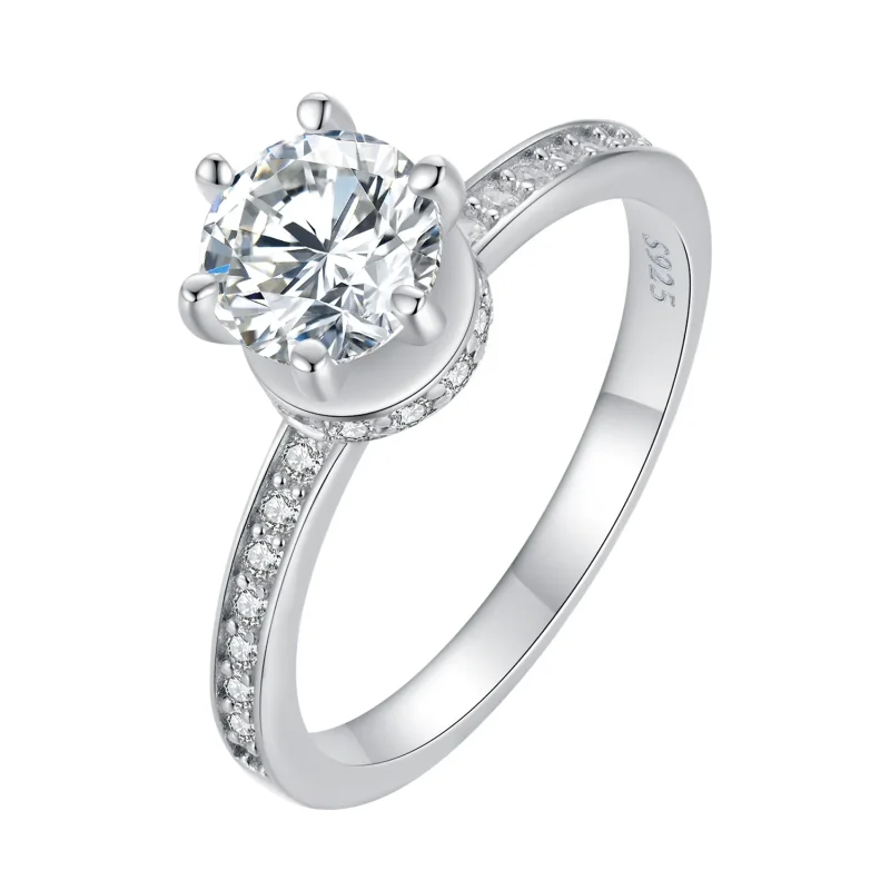 (zdjęcie do) Pandora Style Wedding Rings - MSR025 - Pierścionki ślubne w stylu Pandora - MSR0 - Wyświetl 3