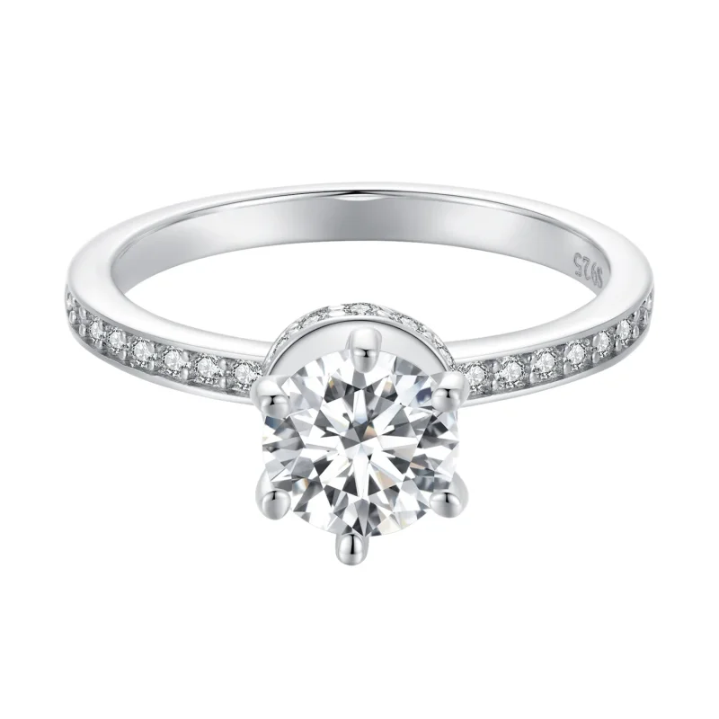 (zdjęcie do) Pandora Style Wedding Rings - MSR025 - Pierścionki ślubne w stylu Pandora - MSR0 - Wyświetl 4