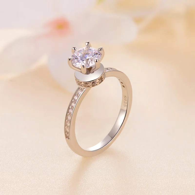 (zdjęcie do) Pandora Style Wedding Rings - MSR025 - Pierścionki ślubne w stylu Pandora - MSR0 - Wyświetl 5