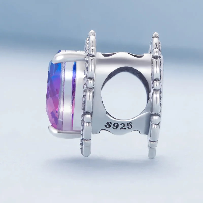 (zdjęcie do) Pandora Style Wieczna miłość Gradient Color Serce Charm - BSC830 - Wyświetl 3