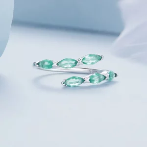 Pandora Style - Zielony Pierścionek - BSR415