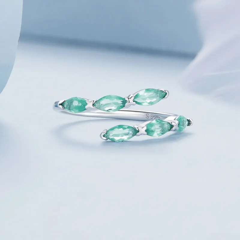 (zdjęcie do) Pandora Style - Zielony Pierścionek - BSR415 - Wyświetl 3