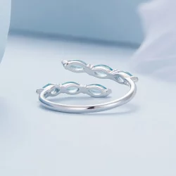 Pandora Style - Zielony Pierścionek - BSR415