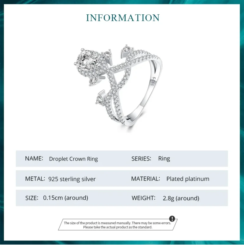 (zdjęcie do) Pierścień Tiara w stylu Pandora - BSR368 - Wyświetl 6