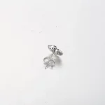 Kolczyki Pandora Blue Pansy Flower Stud - 290781C01