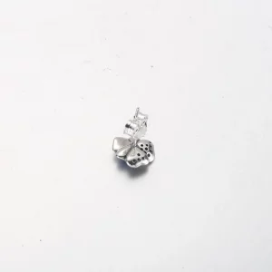 Kolczyki Pandora Blue Pansy Flower Stud - 290781C01