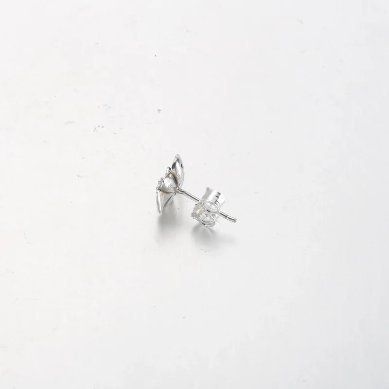 (zdjęcie do) Kolczyki Pandora Blue Pansy Flower Stud - 290781C01 - Wyświetl 5