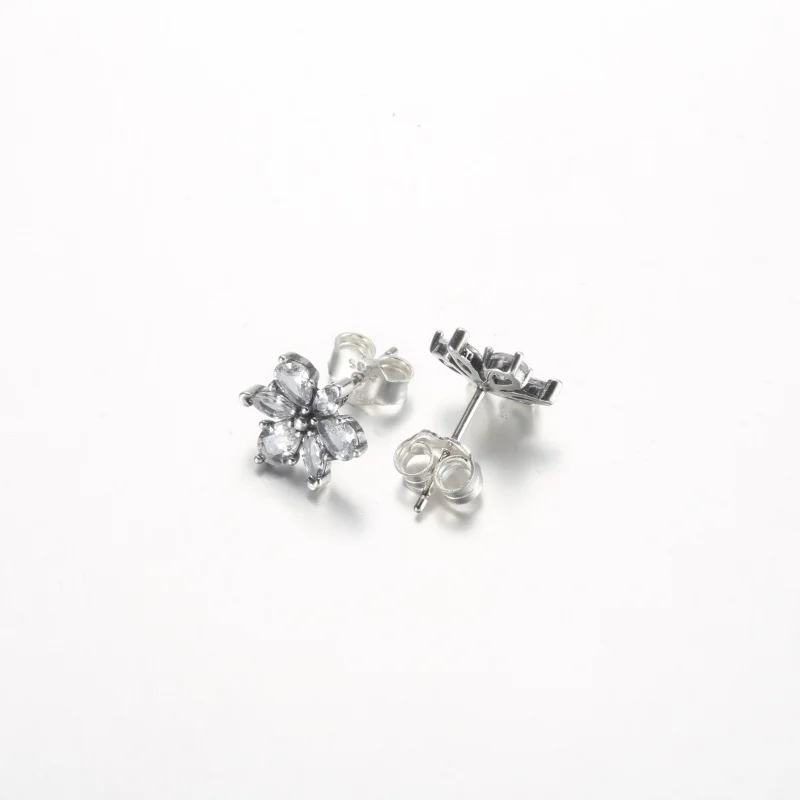 (zdjęcie do) Pandora Błyszczące Kolczyki Studniowe z Klastrami Herbarium - 292633C01 - Wyświetl 3