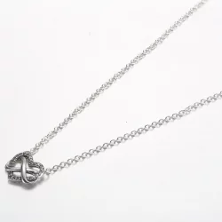 Pandora Błyszczący naszyjnik z sercem w nieskończoności - 392666C01-50