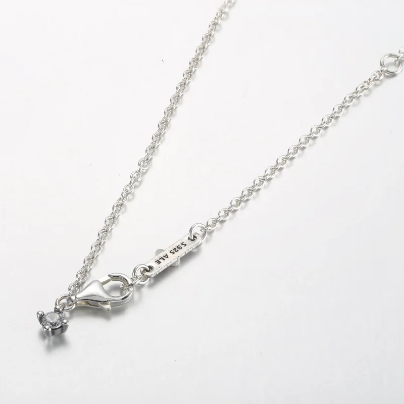(zdjęcie do) Pandora Błyszczący Okrągły Wisior z Obręczą Halo - Naszyjnik Collier - 361174C01 - Wyświetl 2