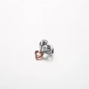 Pandora Charm z dwoma kolorami i otwartym wzorem nieskończoności serca - 782642C00
