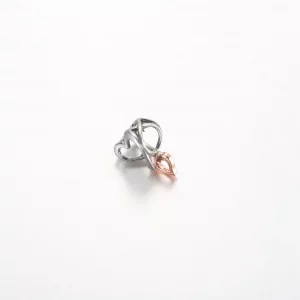 Pandora Charm z dwoma kolorami i otwartym wzorem nieskończoności serca - 782642C00