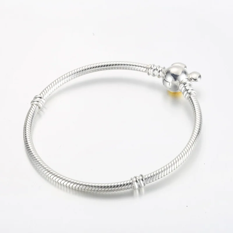 (zdjęcie do) Pandora Disney 100. rocznica Moments Snake Chain Bransoletka - 592514C00 - Wyświetl 3