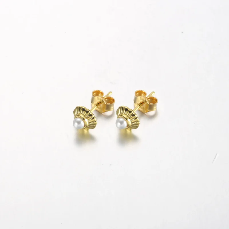 (zdjęcie do) Pandora Disney Mała Syrenka Kolczyki w kształcie muszli - 262686C01 - Wyświetl 2