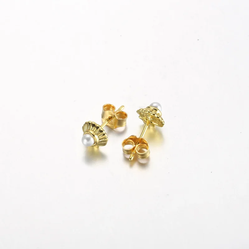 (zdjęcie do) Pandora Disney Mała Syrenka Kolczyki w kształcie muszli - 262686C01 - Wyświetl 3