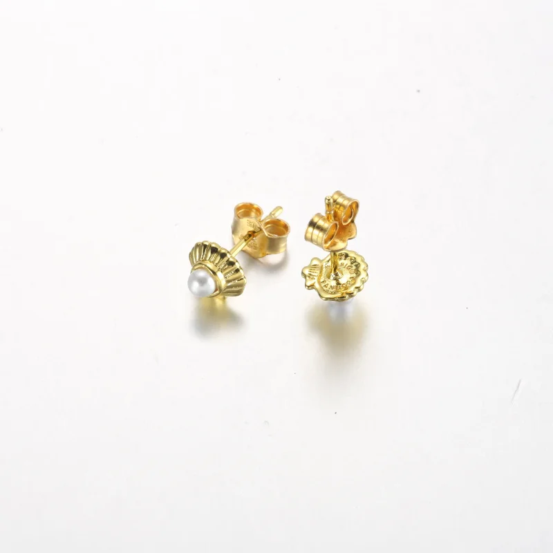 (zdjęcie do) Pandora Disney Mała Syrenka Kolczyki w kształcie muszli - 262686C01 - Wyświetl 5