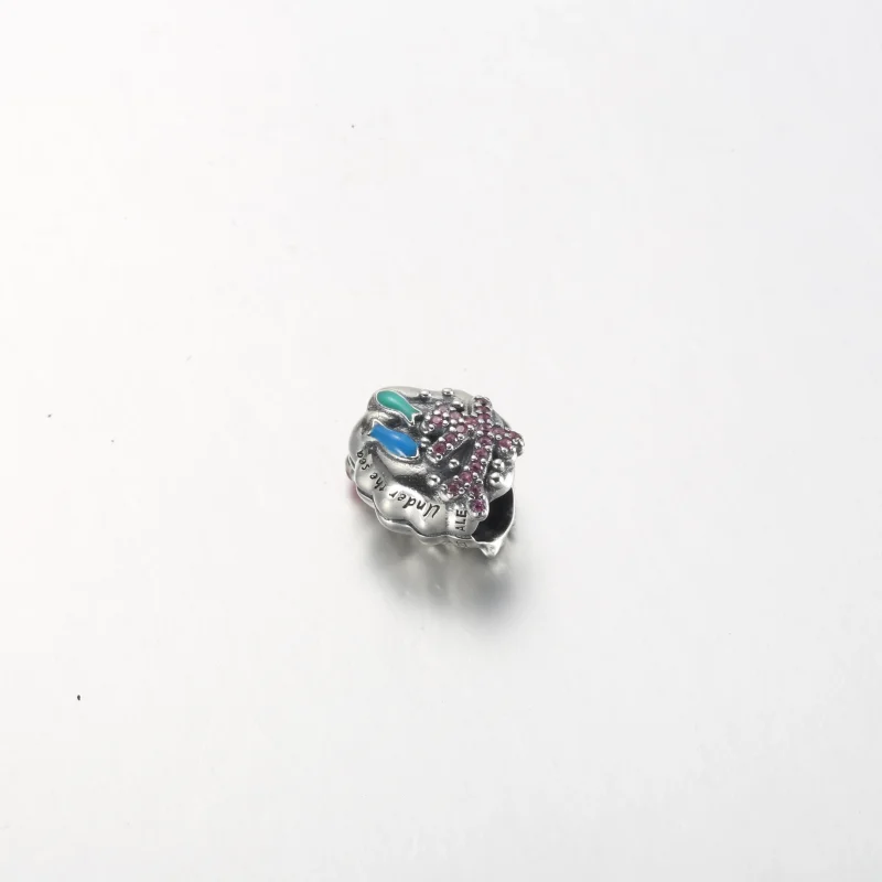 (zdjęcie do) Pandora Disney Mała Syrenka Muszla Charm - 792687C01 - Wyświetl 4