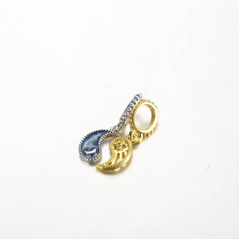 (zdjęcie do) Pandora Dwukolorowy wisior Sun & Moon - 762678C01 - Wyświetl 2
