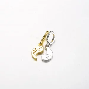 Pandora Dwukolorowy wisior Sun & Moon - 762678C01