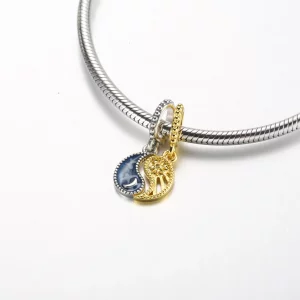 Pandora Dwukolorowy wisior Sun & Moon - 762678C01