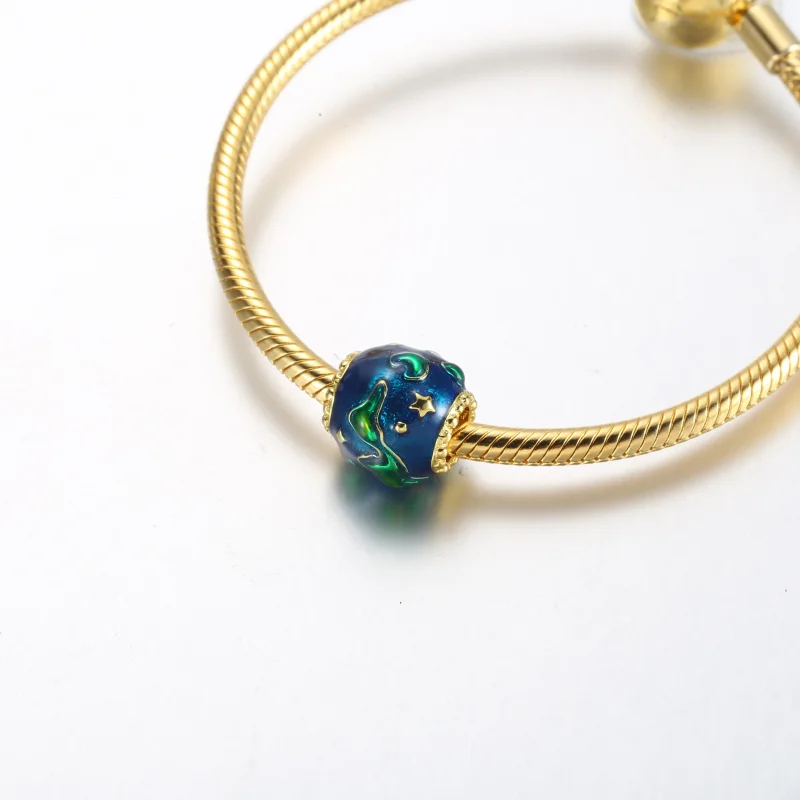 (zdjęcie do) Pandora Earth 14k pozłacana zawieszka - 762431C01 - Wyświetl 5