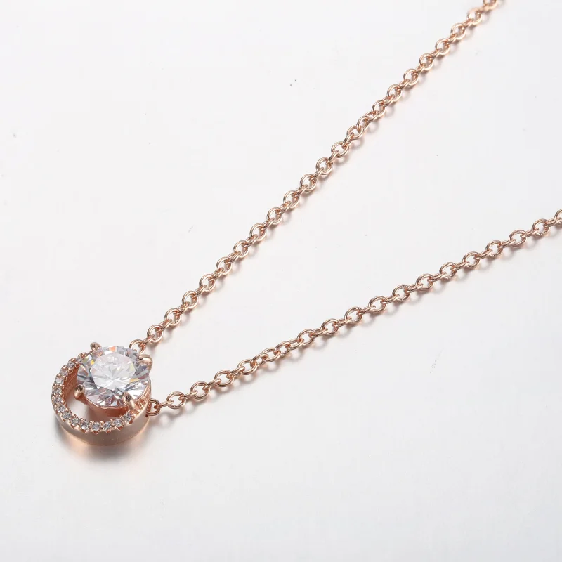 (zdjęcie do) Pandora Lśniący Okrągły Wisiorek z Pierścieniem Halo - Naszyjnik Collier - 36117 - Wyświetl 2