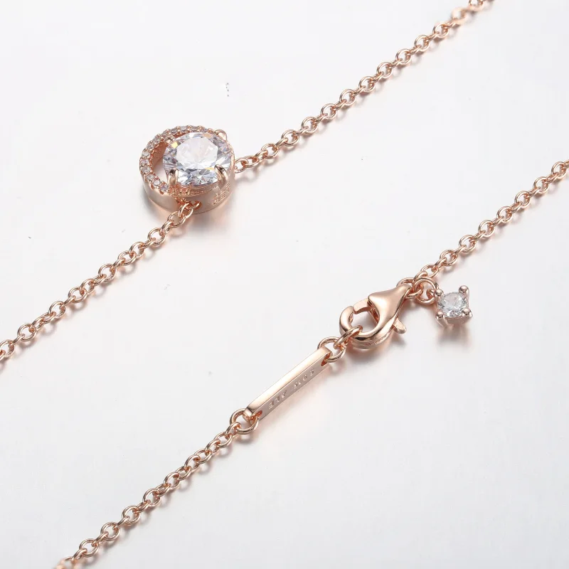 (zdjęcie do) Pandora Lśniący Okrągły Wisiorek z Pierścieniem Halo - Naszyjnik Collier - 36117 - Wyświetl 5