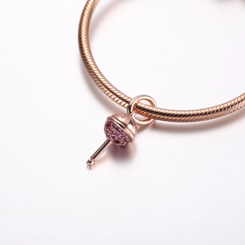 (zdjęcie do) Pandora Lollipop 14-karatowego różowego złota wisiorek - 782598C01 - Wyświetl 4