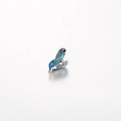 Pandora Metalowy Niebieski Wąż Charm - 792701C01