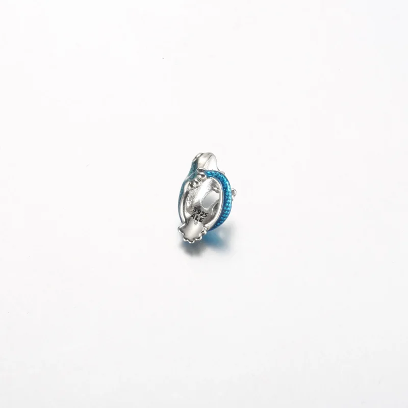 (zdjęcie do) Pandora Metalowy Niebieski Wąż Charm - 792701C01 - Wyświetl 4