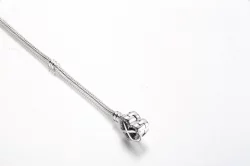 Pandora Moments Bransoleta z łańcuszkiem wężowym z klamrą w kształcie iskry Infinity Heart - 592645C01