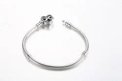 Pandora Moments Bransoleta z łańcuszkiem wężowym z klamrą w kształcie iskry Infinity Heart - 592645C01