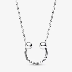 Pandora Moments Naszyjnik z zawieszką w kształcie litery U - 392747C00-45