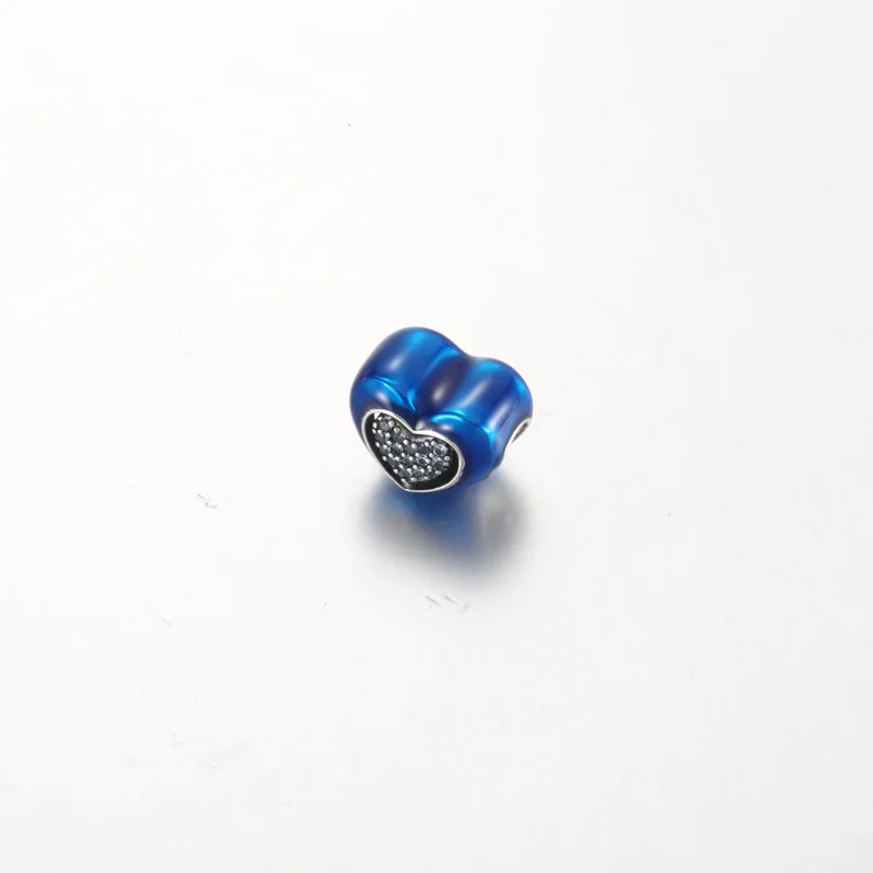 (zdjęcie do) Pandora Niebieski Charm Serca z Obrotowym Elementem - 792750C01 - Wyświetl 2