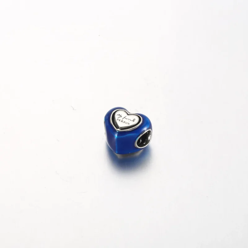 (zdjęcie do) Pandora Niebieski Charm Serca z Obrotowym Elementem - 792750C01 - Wyświetl 4