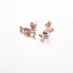 Pandora Owinięte cukierki kolczyki sztyfty z pozłacanym różowym złotem 14k - 282638C01