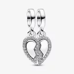 Pandora Przyjaciele Wiszący Charm Serce do Podziału - 792743C01