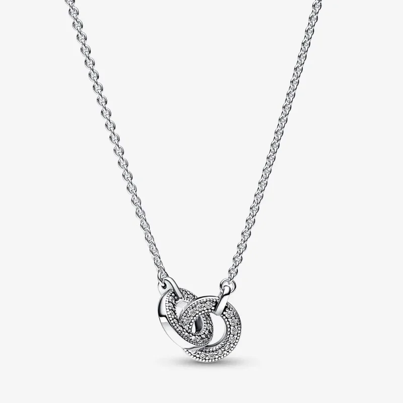 (zdjęcie do) Pandora Signature Intertwined Pavé Wisiorek - 392736C01-45