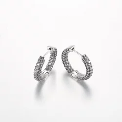 Pandora Timeless Pavé Kolczyki z pojedynczym rządem - 292624C01