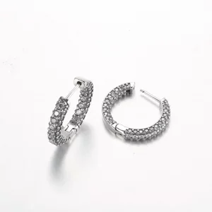 Pandora Timeless Pavé Kolczyki z pojedynczym rządem - 292624C01