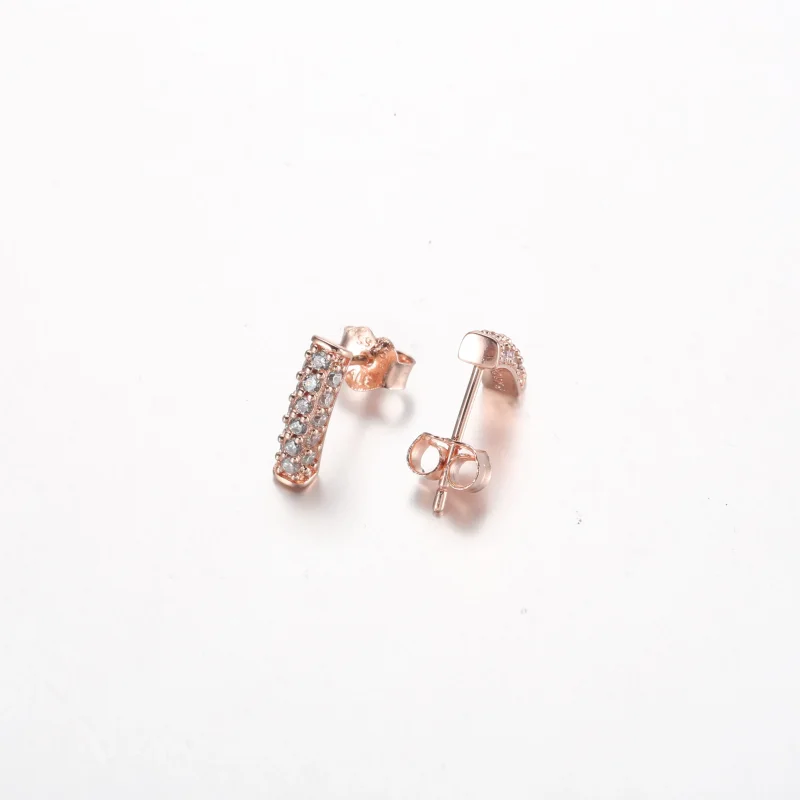 (zdjęcie do) Pandora Timeless Pavé Kolczyki z Prętami na Jednym Rzędzie - 262626C01 - Wyświetl 3