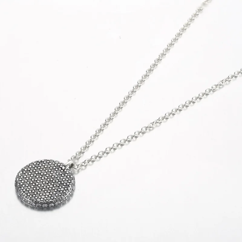 (zdjęcie do) Pandora Timeless Pavé Okrągły Wisiorek na Sznurku - 392632C01-45 - Wyświetl 2