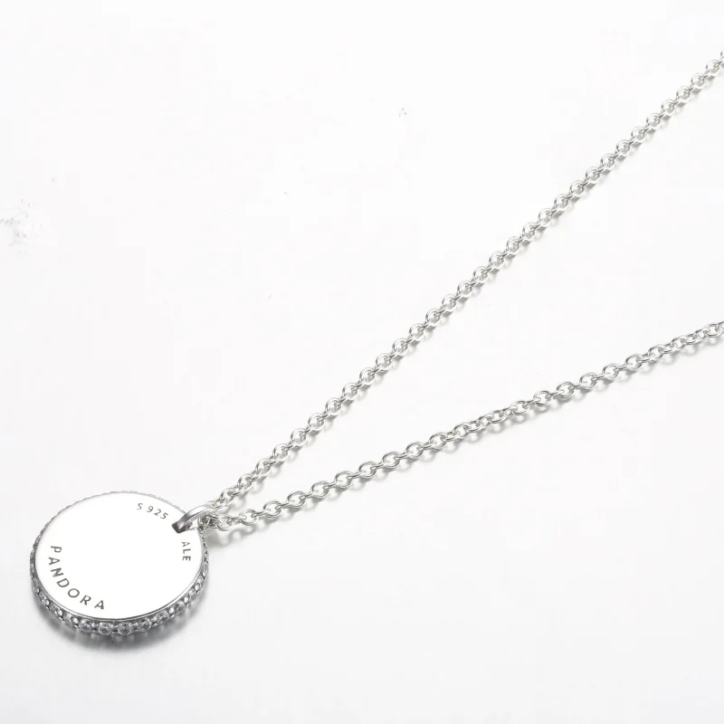 (zdjęcie do) Pandora Timeless Pavé Okrągły Wisiorek na Sznurku - 392632C01-45 - Wyświetl 3