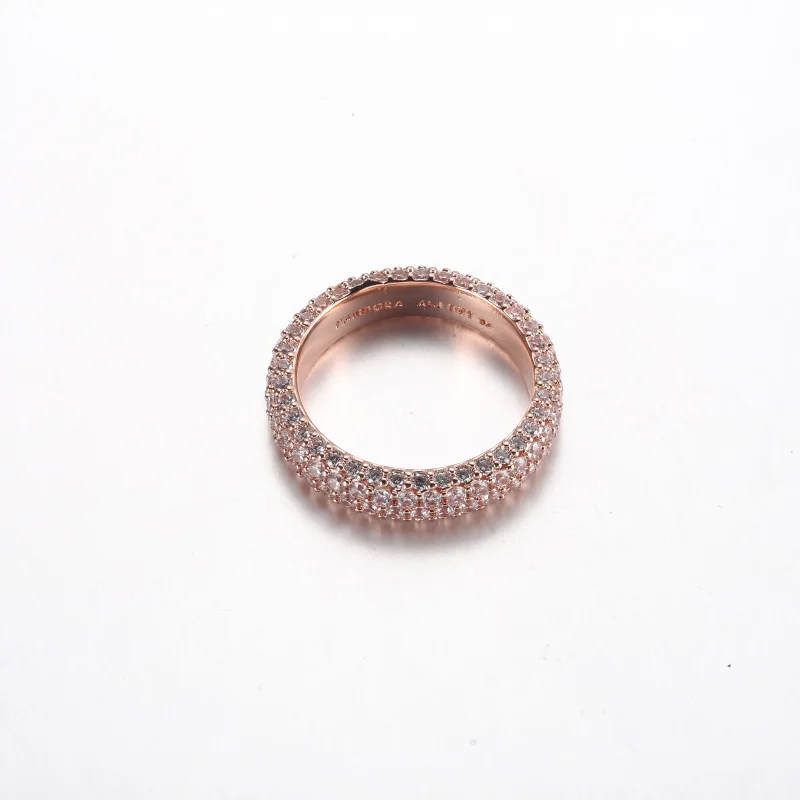 (zdjęcie do) Pandora Timeless Pavé Podwójny Pierścień - 182629C01 - Wyświetl 3